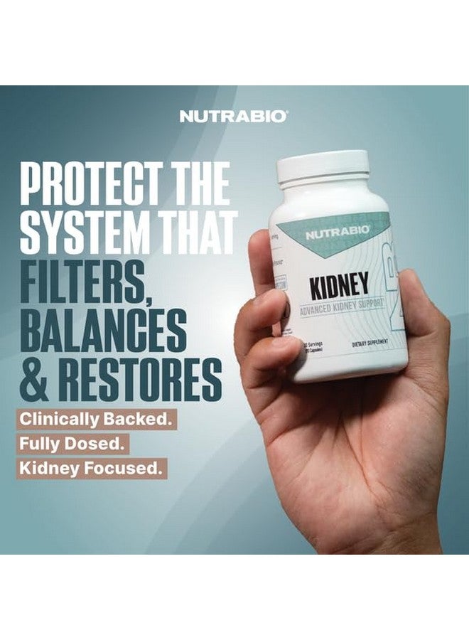 NutraBio Kidney- Advanced Kidney Support Supplement- Cleanse Detox & Repair- 30 Servings- 90 Capsules - Image 2