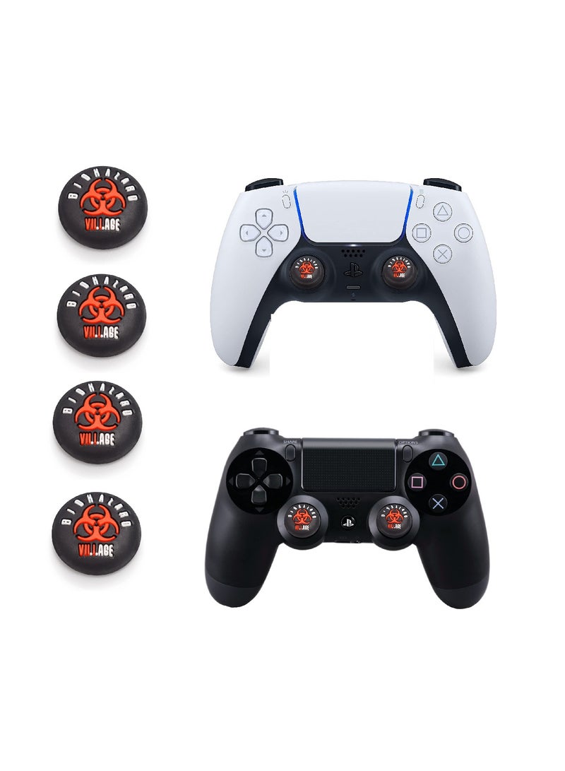 YONK 4 Pieces Controller Silicone Thumb Grip Cap joystick Thumbstick For Ps5 & Ps4 SY22 - Image 1