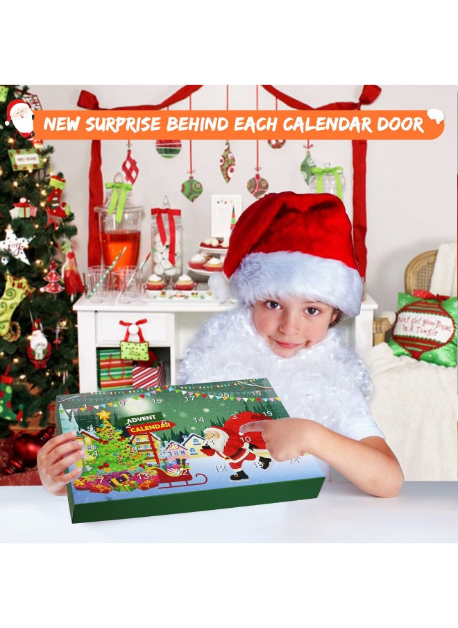 Sakayo Christmas Advent Calendar 2024 for Kids 24 Days Christmas Countdown Calendar with 24 Pcs Animal Finger Puppets Plush Toys Christmas Party Favors Xmas Gifts for Toddler Boys Girls Children Teens  - Image 2