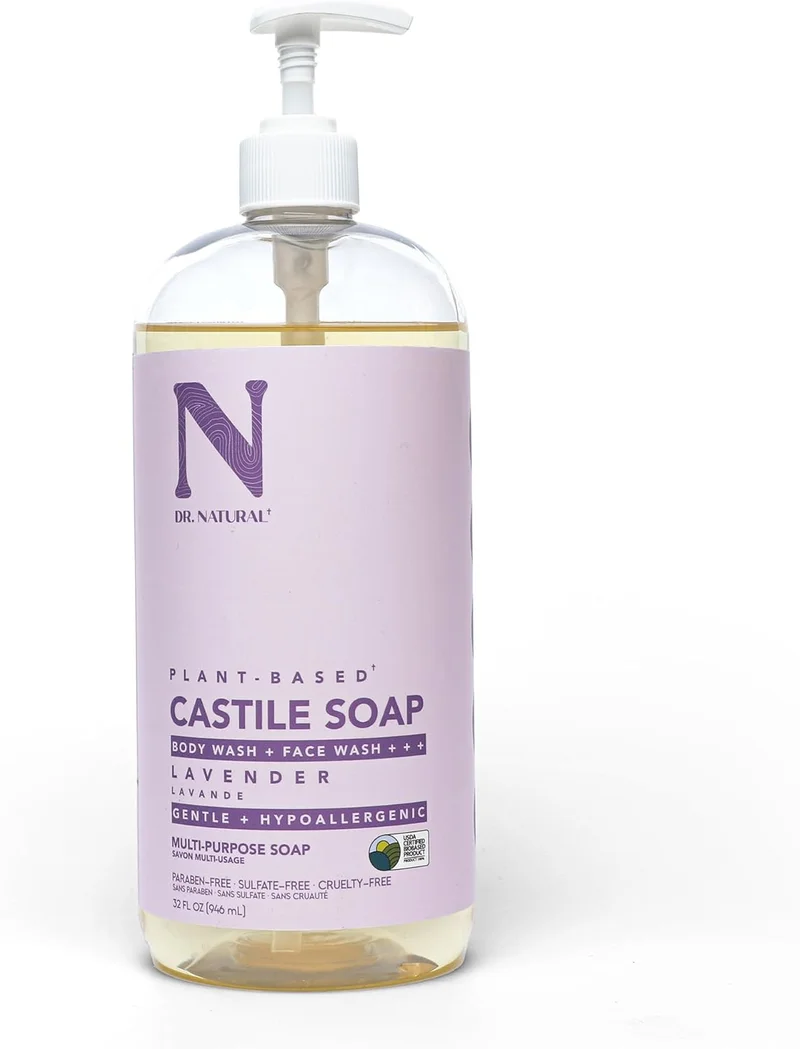 Dr. Natural Dr. Natural Lavender Pure-Castile Liquid Soap - 32 Ounce