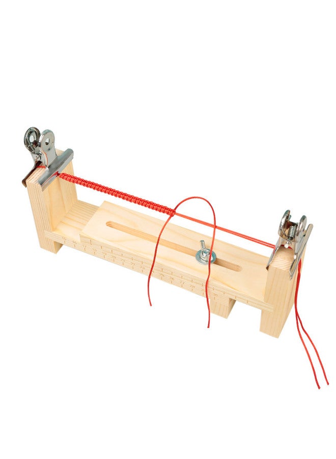 Solid Wood Braided Rack Rope Braided Wire Device Wooden DIY Hand Braided Rope Fixing Rack Bracelet Braided Rack Wooden Rack Wholesale-Color:3-leg Braided Rack (without Clip) - Image 5