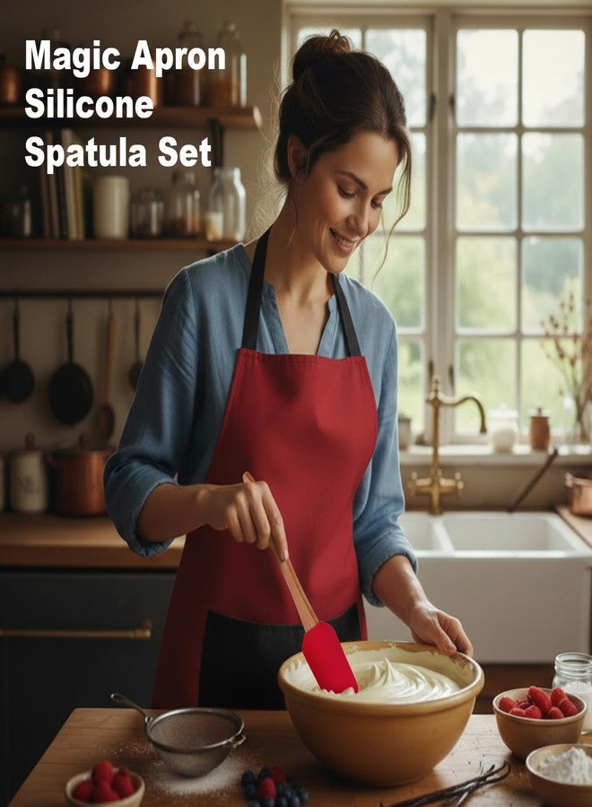 Berlune 16 Pieces Christmas Spatula Apron Gifts Bulk Christmas Baking Kitchen Utensil Gifts Apron for Stocking Stuffers - Image 4
