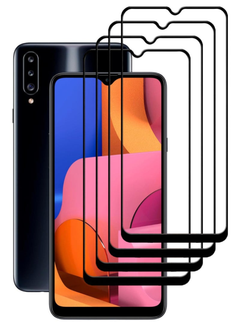 ACLIX 4 Pieces Antistatic ESD Dustproof Premium Quality High Definition Tempered Glass Screen Protector Designed For Samsung Galaxy A20s - Image 1