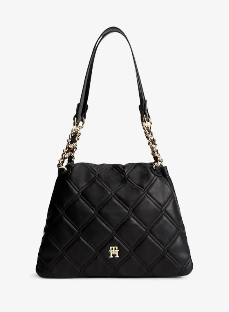TOMMY HILFIGER Monogram Quilted Tote Bag