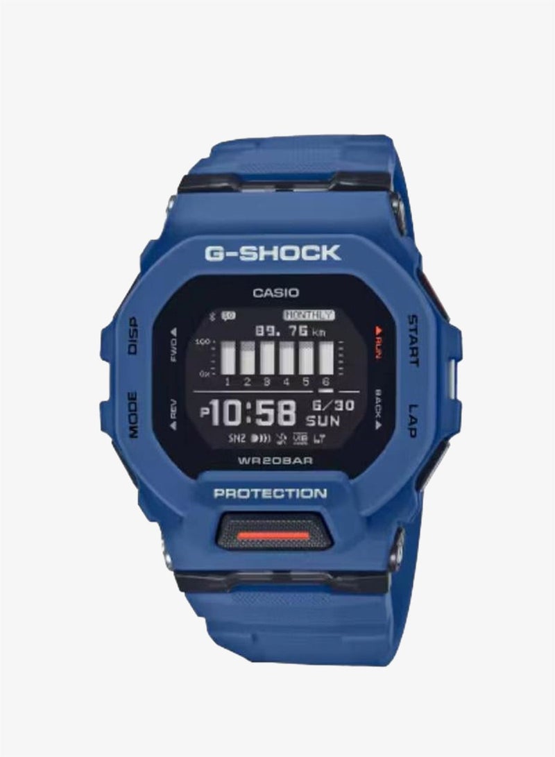 G-SHOCK Men's Digital Display Watch With Blue Resin Strap - GBD-200-2DR - Image 1
