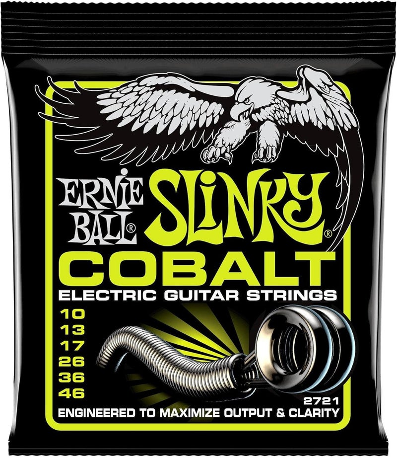 Ernie Ball أوتار جيتار كهربائي إيرني بول ريجولار سلانكي كوباالت - قياس 10-46 - Image 1