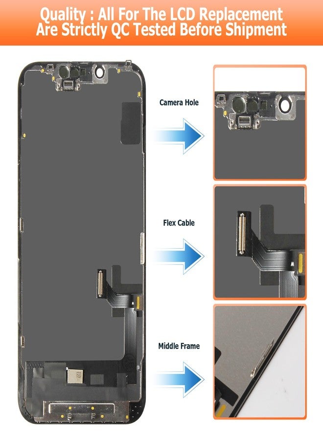 AGCUT Soft OLED for iPhone 14 Screen Replacement for iPhone 14 LCD Display A2882, A2649, A2881, A2884, A2883 LCD Digitizer Touch Screen Assembly Repair Part with Protective Film+Tools - Image 3