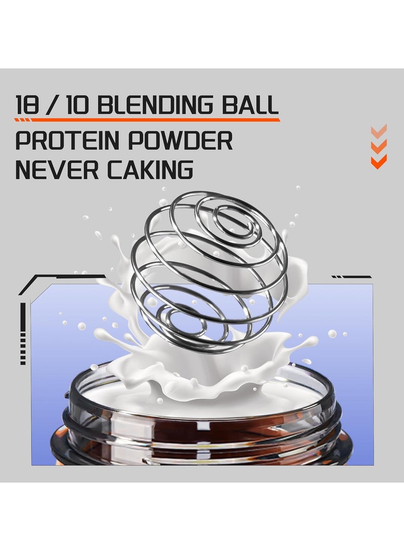 TKK Blender Shaker Bottle 24 Ounce With Blending Ball Plastic Protein Shaker Bottle for Pre & Post workout Protein Drink Shaker Cup USA Tritan BPA Free - Image 4
