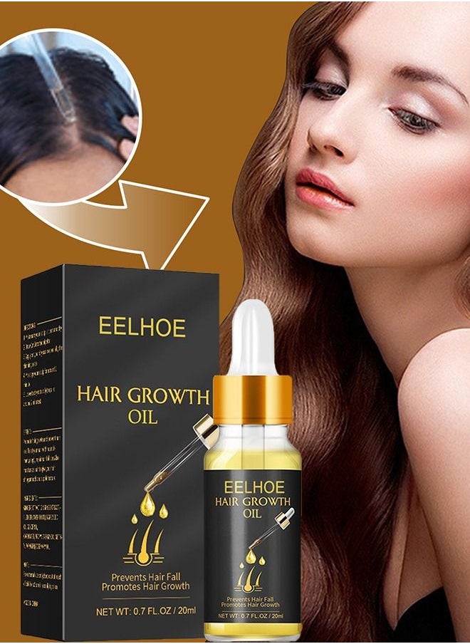 EELHOE - Natural Biotin Hair Growth Oil Serum to Stimulate Hair Regrowth for Thicker Stronger Hair for Men & Women - Image 1