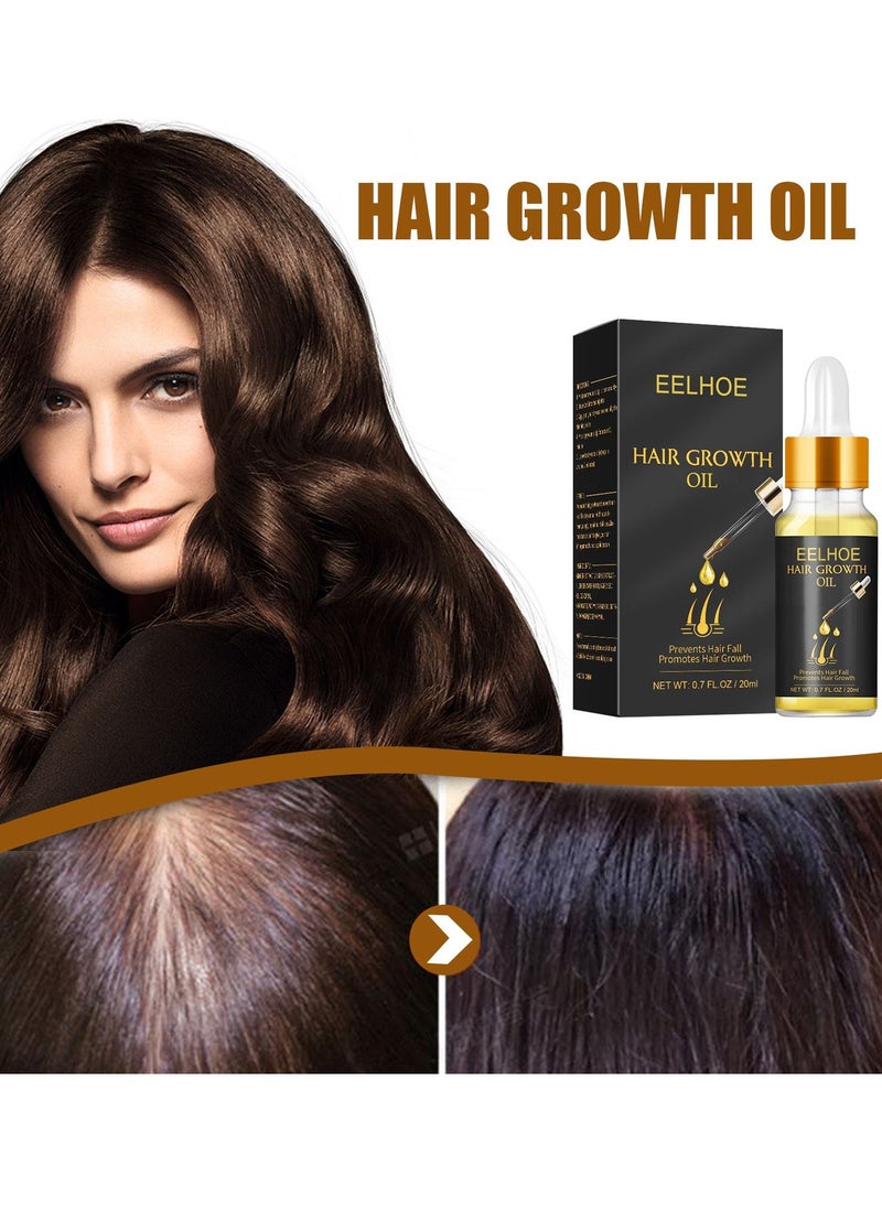 EELHOE - Natural Biotin Hair Growth Oil Serum to Stimulate Hair Regrowth for Thicker Stronger Hair for Men & Women - Image 1