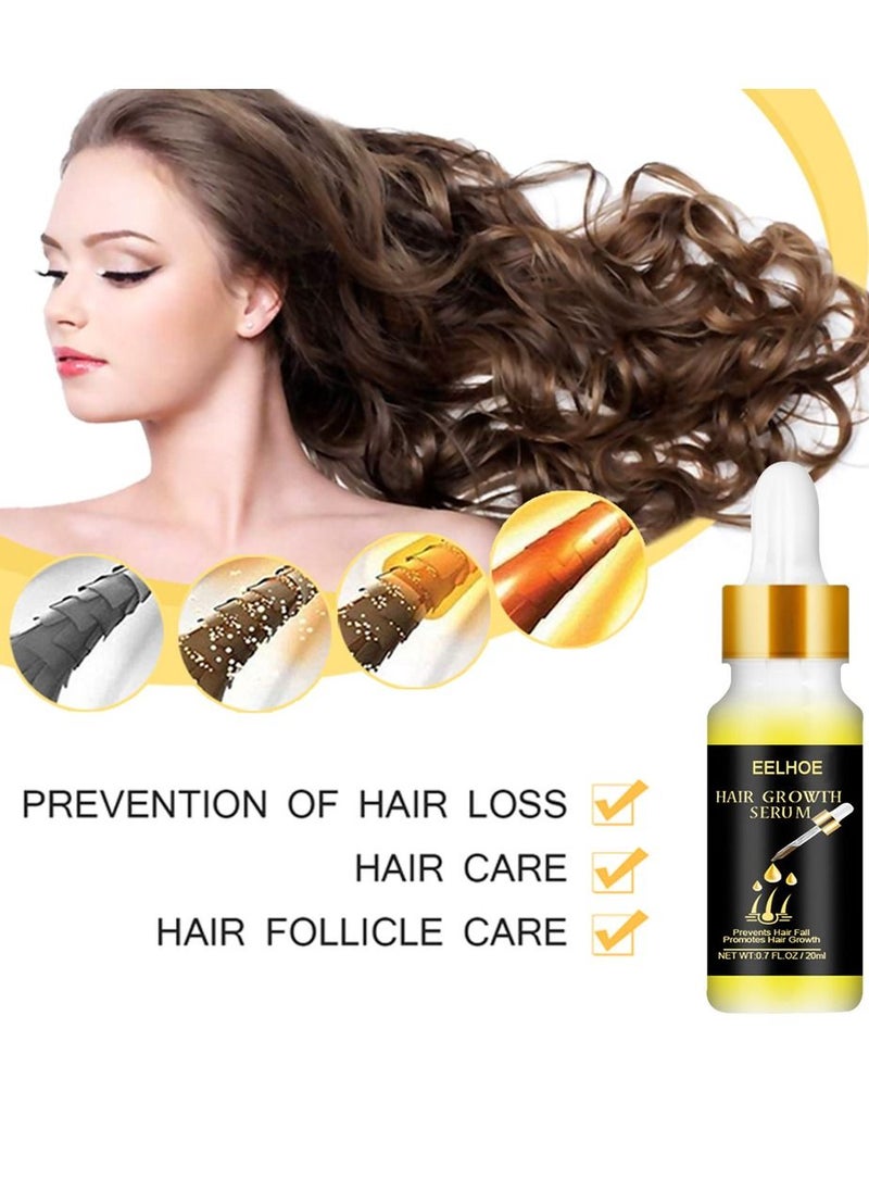 EELHOE - Natural Biotin Hair Growth Oil Serum to Stimulate Hair Regrowth for Thicker Stronger Hair for Men & Women - Image 1