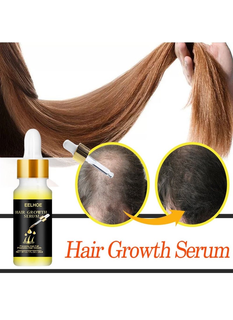 EELHOE - Natural Biotin Hair Growth Oil Serum to Stimulate Hair Regrowth for Thicker Stronger Hair for Men & Women - Image 1