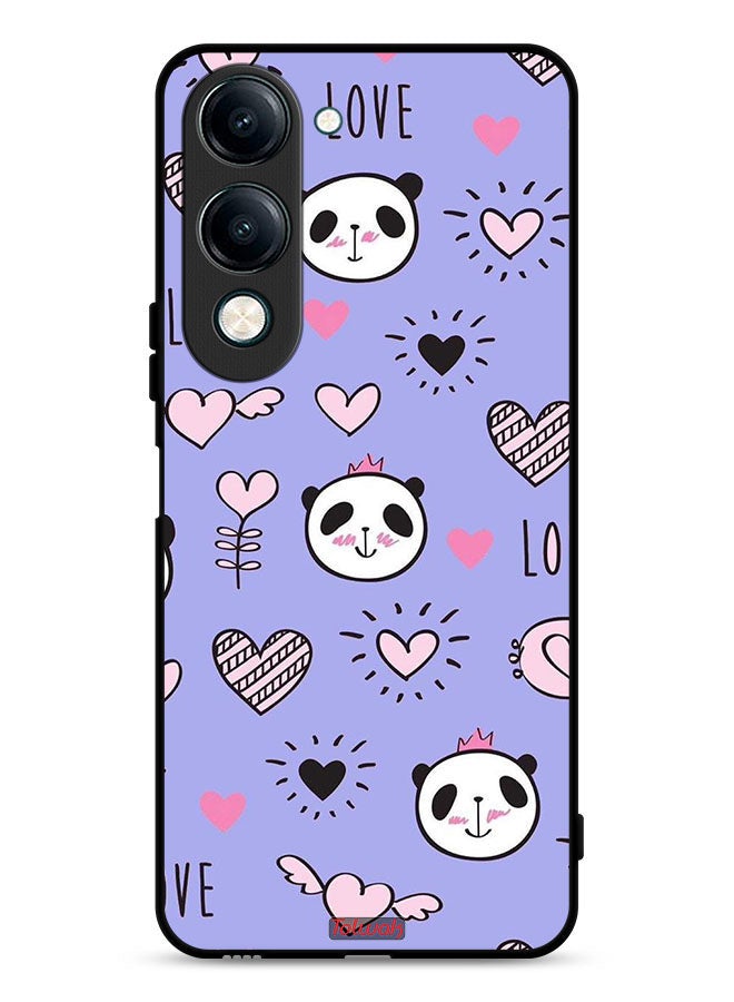 Tolwak vivo Y29s Protective Case Cover Love And Panda Doodle