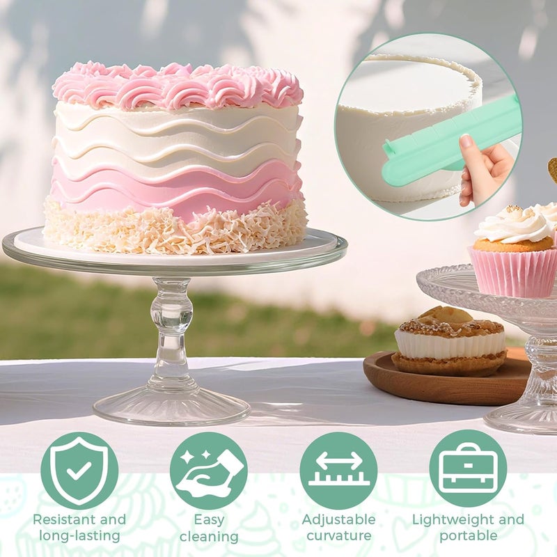 KCMOSGI 4 Pcs Cake Arch Guide Tool, Cake Arc Ruler, Cake Arch Tool Convenient for Controlling the Size and Position of the Arc, Suitable for Beginners and Bakers. - Image 5