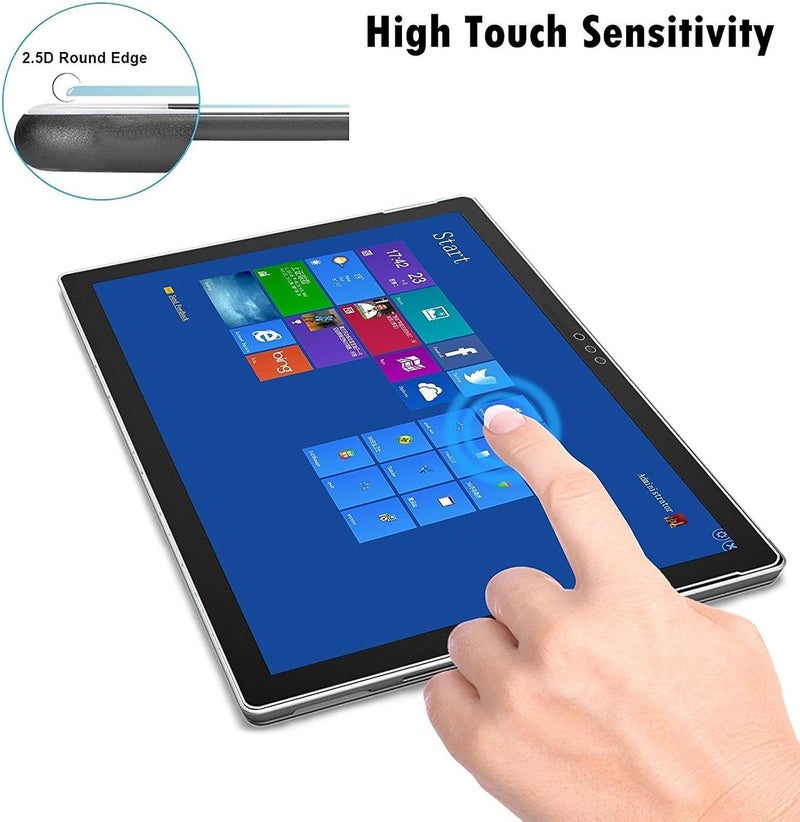ميجو واقي شاشة لجهاز Surface 3 10.8 بوصة، زجاج مقوى - خالٍ من الفقاعات / فائق الوضوح / شاشة عالية الحساسية (استبدال مدى الحياة) - Image 5