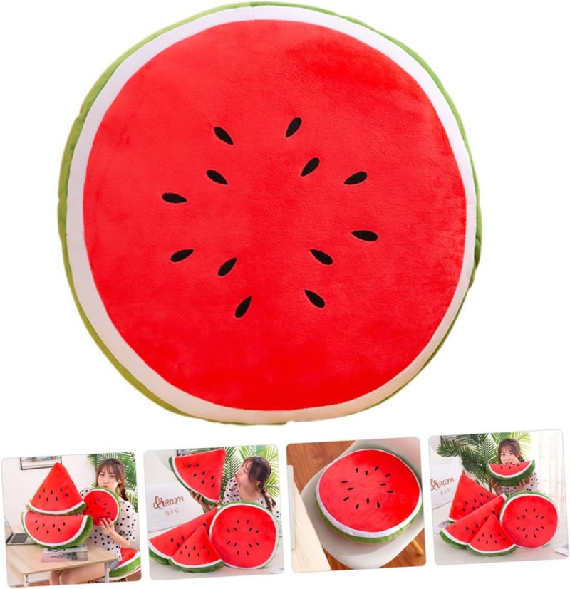 Ciieeo Creative Watermelon Shape Cushion Seat Pillow for Home Office Chair Back Support Versatile Decorative Throw Pillow for Living Room Bedroom and Dormitory - Image 3