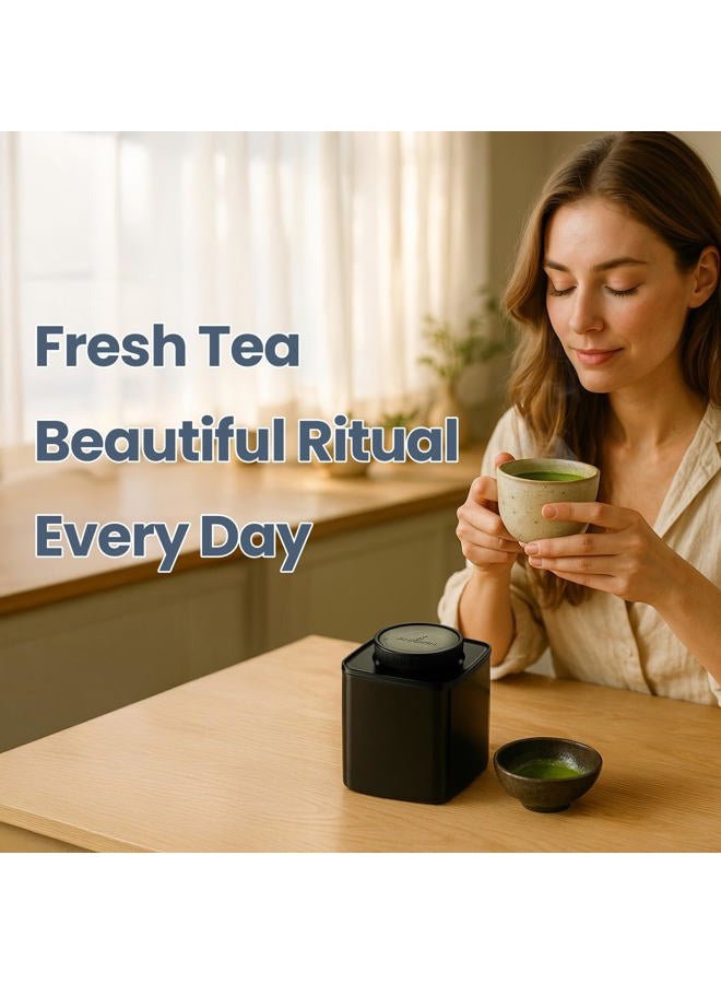 ANKOMN TeaVault Opaque Airtight Matcha Container – 20 Fl Oz - Loose Leaf Tea Storage Canister & Organizer for Freshness, Aroma & Flavor. Premium Storage for Matcha Powder, Tea Bags, Chai & Green Tea - Image 3