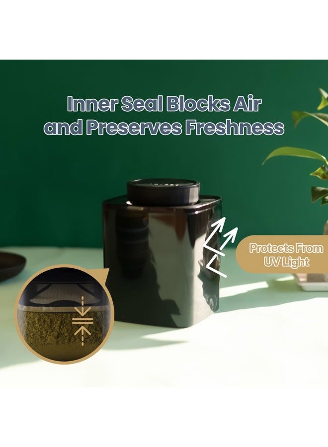 ANKOMN TeaVault Opaque Airtight Matcha Container – 20 Fl Oz - Loose Leaf Tea Storage Canister & Organizer for Freshness, Aroma & Flavor. Premium Storage for Matcha Powder, Tea Bags, Chai & Green Tea - Image 4