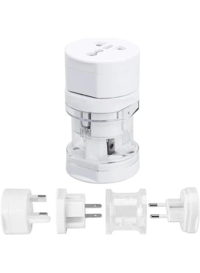 Universal Travel Adapter with Multiple Plugs – Compatible with Saudi Arabia, Europe, USA, Australia – Works in 150+ Countries – Compact Design with Child Safety - Image 2