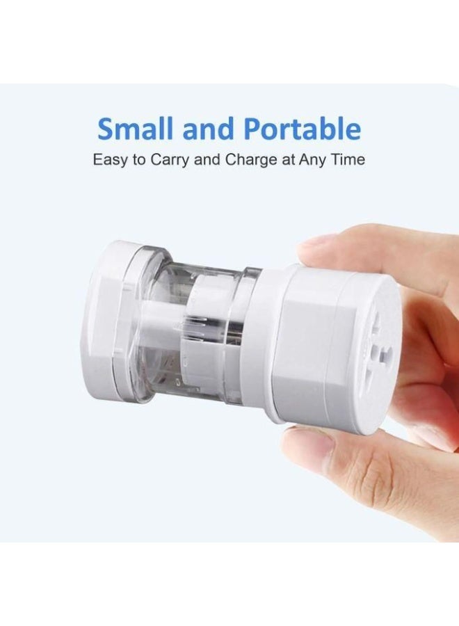 Universal Travel Adapter with Multiple Plugs – Compatible with Saudi Arabia, Europe, USA, Australia – Works in 150+ Countries – Compact Design with Child Safety - Image 5
