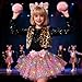 PinkSheep Girls Cat Costume SetLed Light Up Girls Tutu Skirt With Cat Ears Headband Bow Tie Tail Accessories Kids School Party Outfit Animal Costumes Halloween Dress Up Cosplay Birthday Gifts - Image 4