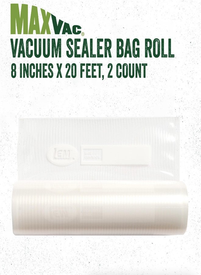 LEM MaxVac 2-Piece Vacuum Bag Rolls 8" x 20' - Image 2