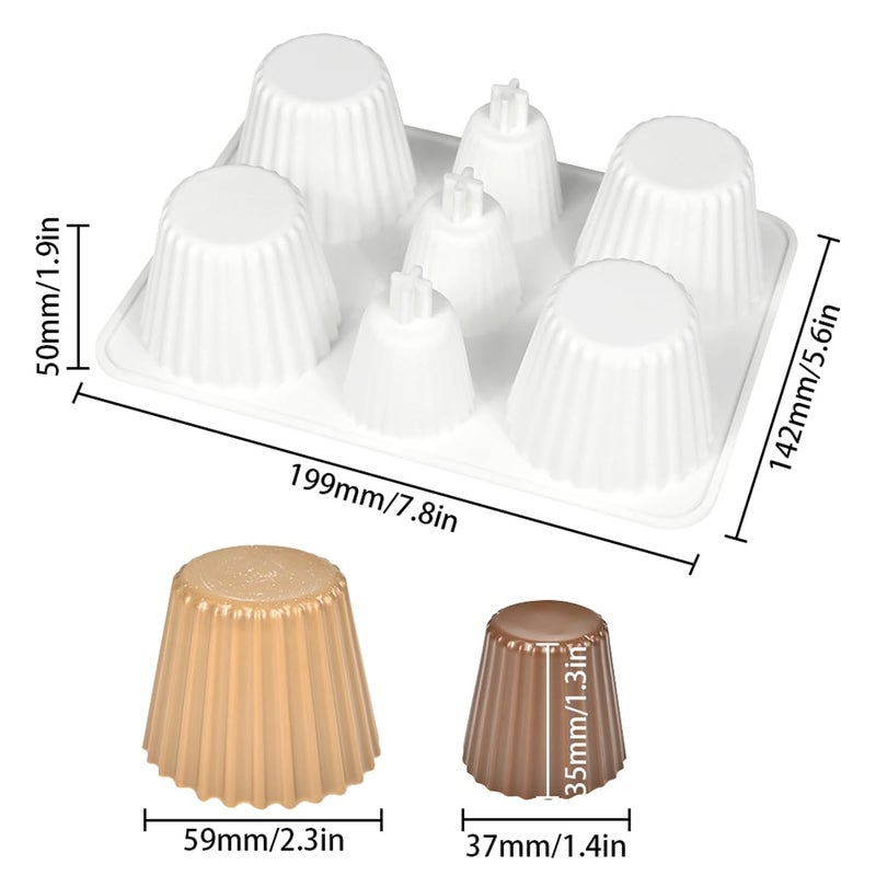 mostsom Cylinder Cup Shape Mousse Cake Mold For Making Chocolate Muffin Ice Shot Glass Mould Kitchen Baking Tool (D_ Curve Cup) - Image 2