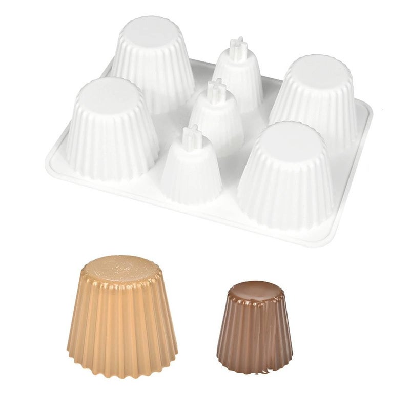 mostsom Cylinder Cup Shape Mousse Cake Mold For Making Chocolate Muffin Ice Shot Glass Mould Kitchen Baking Tool (D_ Curve Cup) - Image 1