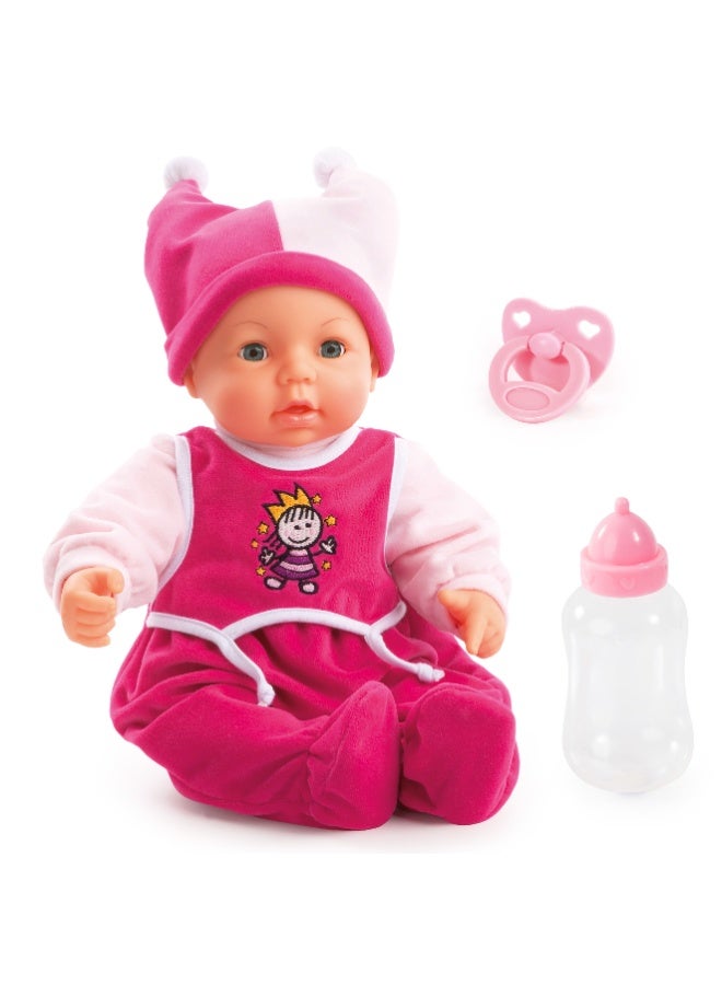 Bayer Design Hello Baby Multi Function Baby Doll, 8-10 - 18" (46cm) - Image 1