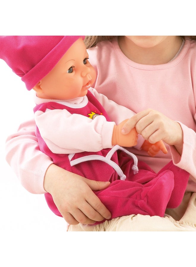 Bayer Design Hello Baby Multi Function Baby Doll, 8-10 - 18" (46cm) - Image 3