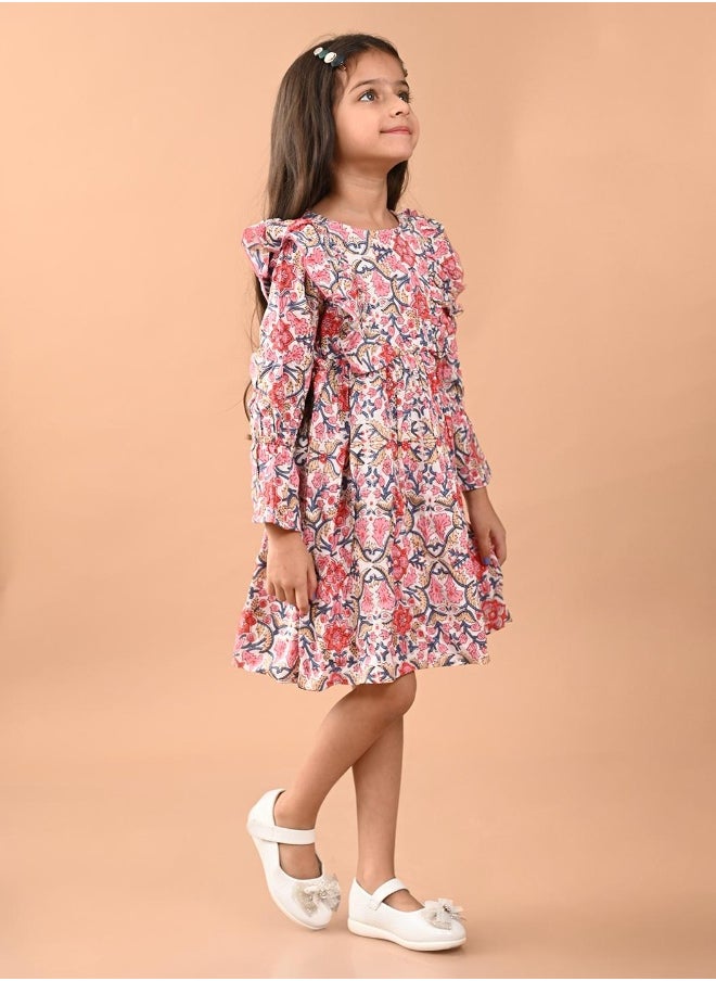 LILPICKS فستان مطبوع بملاءمة واسعة  - Image 3