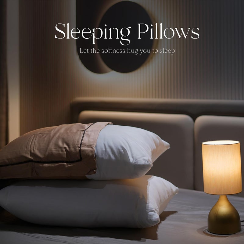 enera Sleep Essentials Feather Soft Pillow Microfiber 17x27 Inch Neck Support Pillow for Back Sleepers Soft Durable Bed Pillow Fillers - Image 3