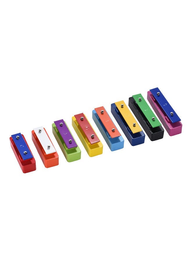 نيبمينينت 8 Note Glockenspiel Resonator Bells Set with 2 Mallets - Image 3