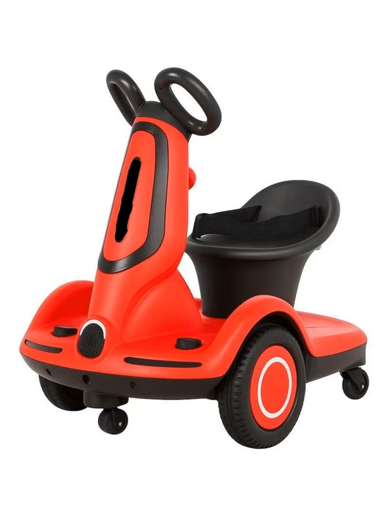 Smart Electric Kids Scooter with Seat and LED Lights 4 Wheel Ride On for Ages 2 to 8 - Image 1