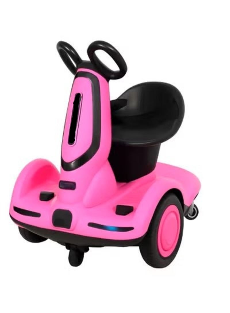 Smart Electric Kids Scooter with Seat and LED Lights 4 Wheel Ride On for Ages 2 to 8 - Image 3