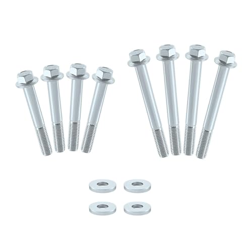 YaBeHo (12 PCS) Engine Stand Bolt Kit and M10-1.5 Engine Stand Bolt Flange Kit Compatible with LSX LS LS1 4.8L 5.3L 6.0L 6.2L LR4 LQ4 LS6 LQ9 L33 LS2 LH6 L92 L76 LY2 LY5 LY6 LC9 LFA LH8 LMG - Image 1