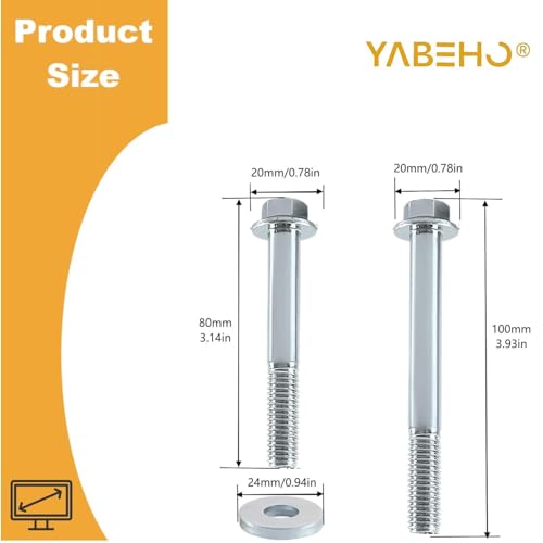 YaBeHo (12 PCS) Engine Stand Bolt Kit and M10-1.5 Engine Stand Bolt Flange Kit Compatible with LSX LS LS1 4.8L 5.3L 6.0L 6.2L LR4 LQ4 LS6 LQ9 L33 LS2 LH6 L92 L76 LY2 LY5 LY6 LC9 LFA LH8 LMG - Image 2