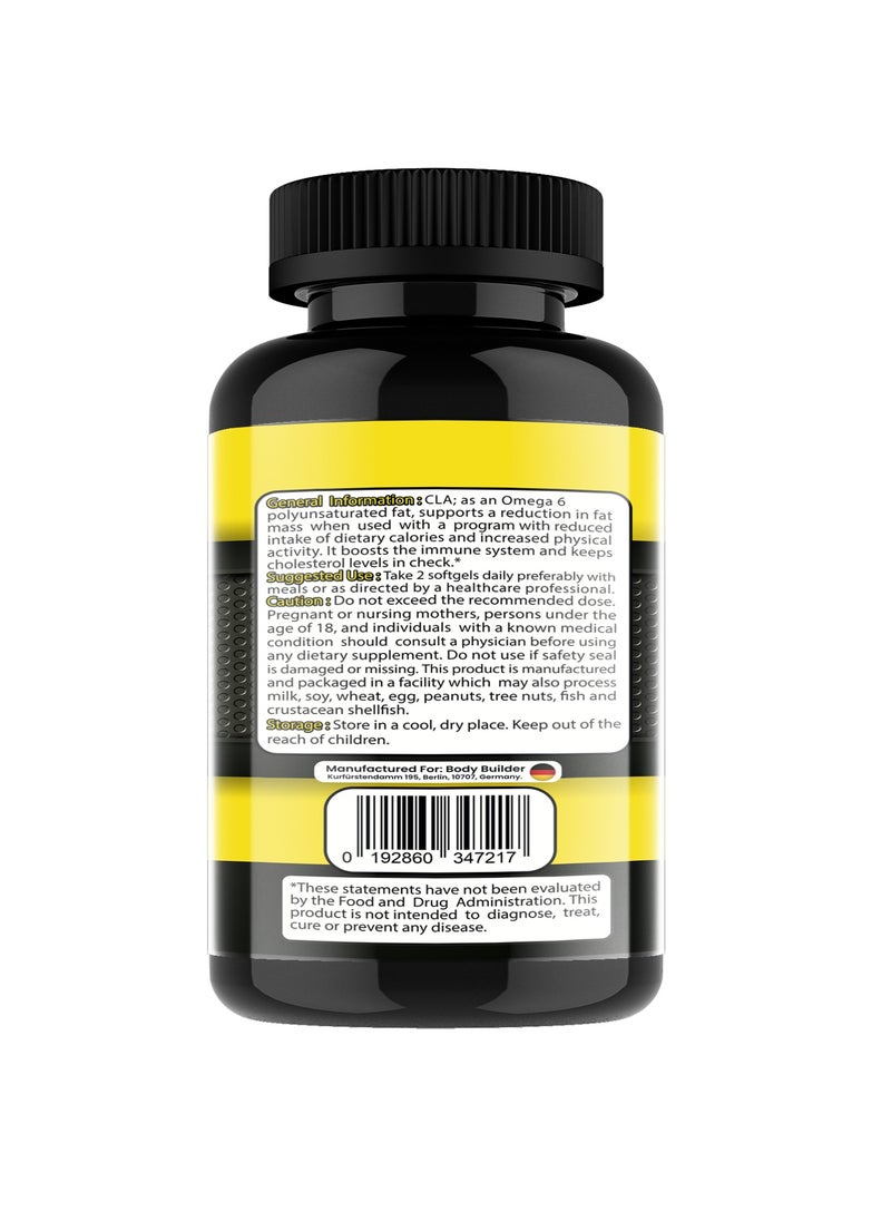 Body Builder CLA 2000 Plant Based 60Softgel  - Image 3