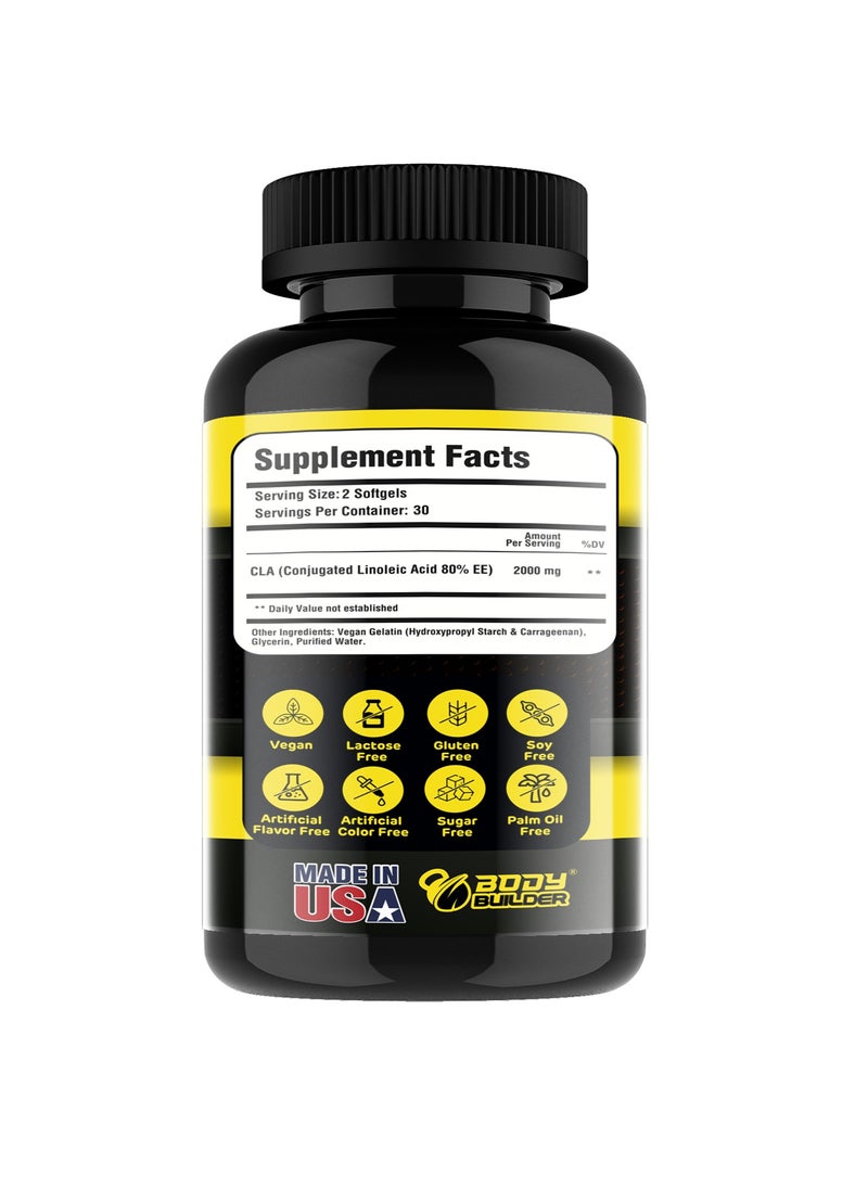 Body Builder CLA 2000 Plant Based 60Softgel  - Image 4