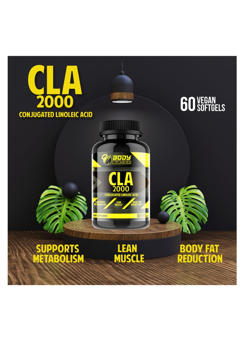 Body Builder CLA 2000 Plant Based 60Softgel  - Image 2