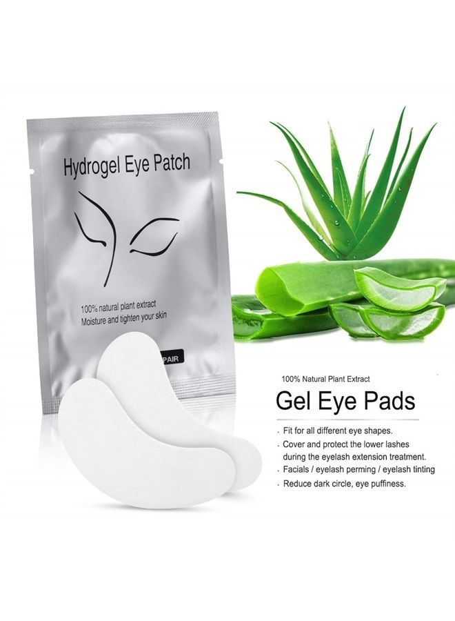 Ocim 100 Pairs Under Eye Pads, Eyelash Extension Eye Pads, 100% Natural Hydrogel Eye Patch Lash Gel Pad for Eyelash Extensions supplies, Beauty Makeup Eye Mask Kit - Image 2