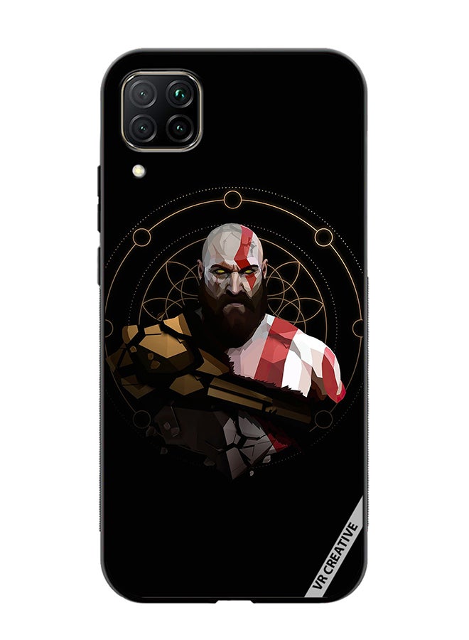 VR CREATIVE Protective Case Cover For Huawei Nova 7i/P40 Lite God Of War, Kratos Design Multicolour - Image 1