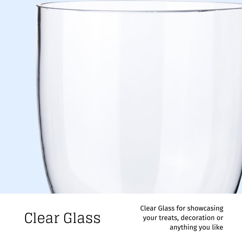 Diamond Star Set of 3 Apothecary Jar Glass Decorative Candy Jars Elegant Storage Candy Buffet Display, Wedding Candy Organizer Canisters (H: 9", 12.5", 14"; 20 FL.OZ, 23 FL.OZ and 28 FL.OZ) - Image 5