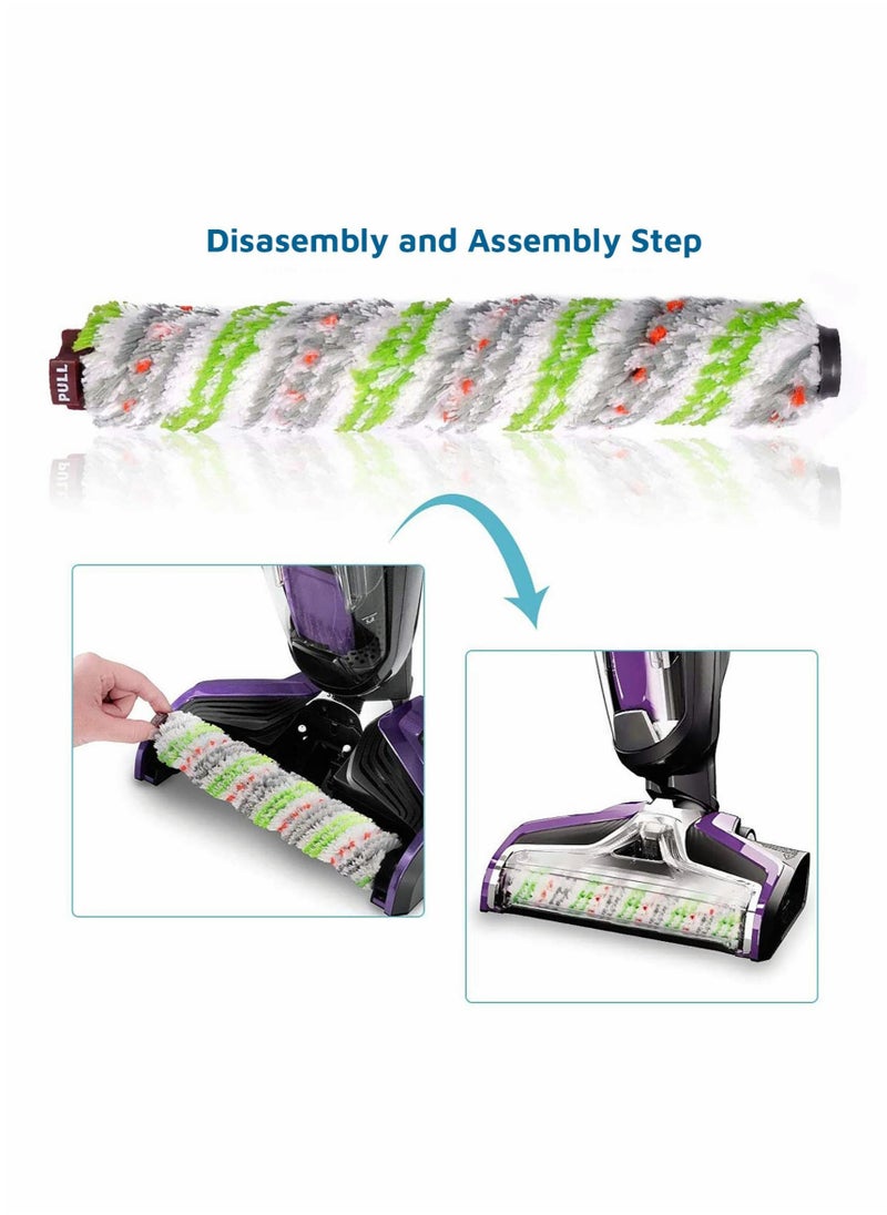 SYOSI - Replacements Part for All in One Wet Dry Vacuum PET PRO and Cordless Accessories (2 Multi-Surface Pet Brush Rolls+2 Filters) - Image 1
