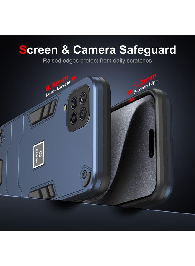 S-TOP Case For Samsung Galaxy A12 2 in 1 Shockproof Phone Case - Image 2