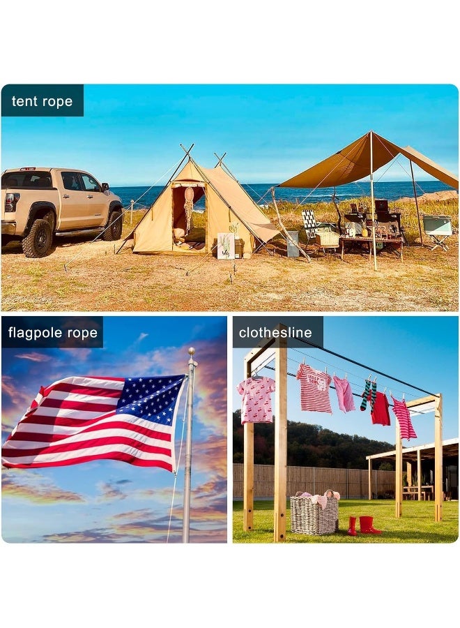 Poaker Polyester Braided Core Rope Versatile Hiking Camping Tent Setup Awning Support And Vehicle Rope For Outdoor Tasks 4Mm 3 Mtr - Image 4