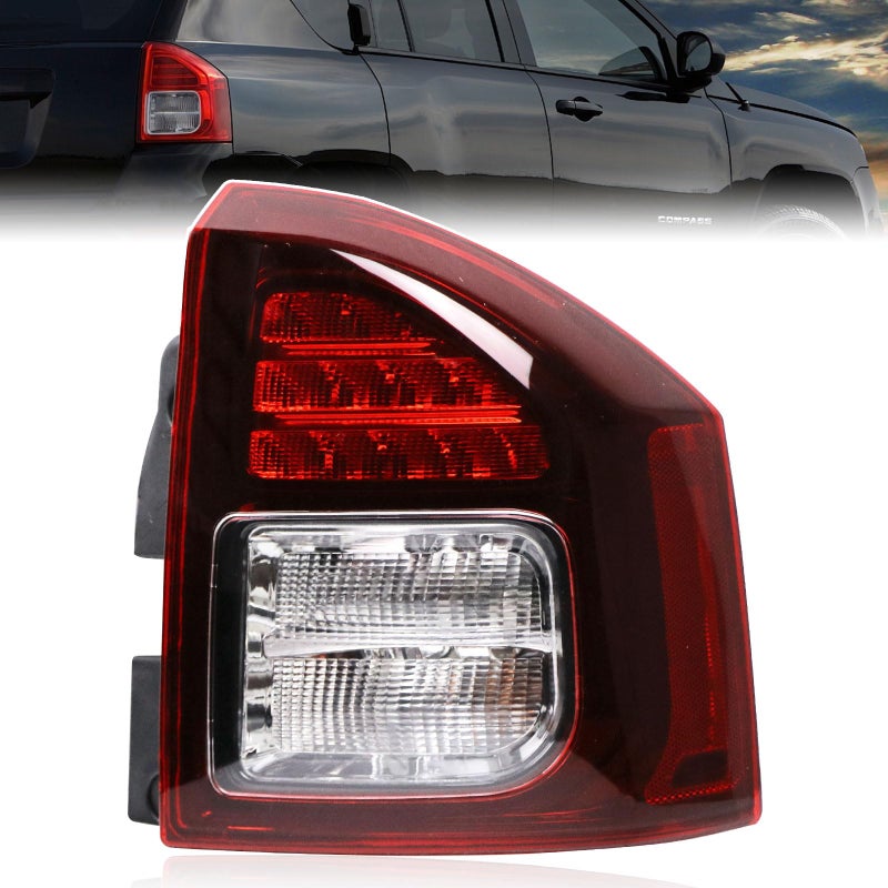 Lochnchn Tail Lights Compatible with JEEP Compass 20142017 Rear LED Taillights Assembly Right Passenger Side Tail Lamp