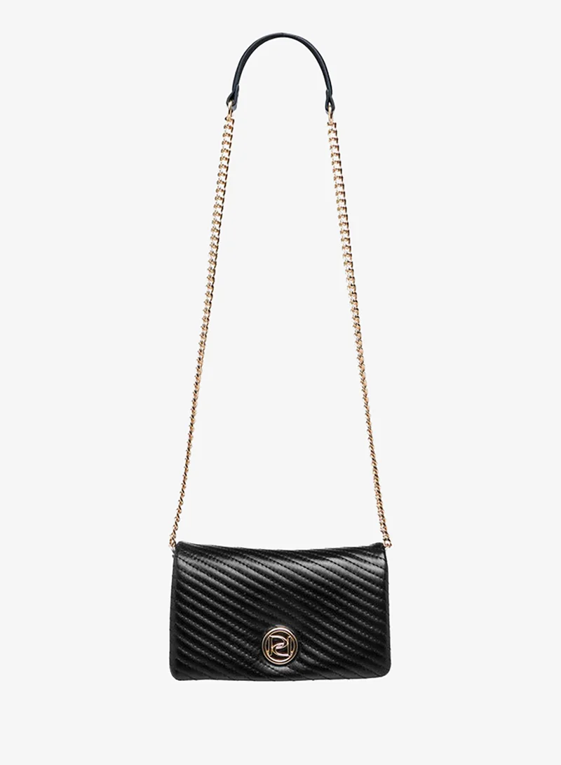 Paprika BLACK Quilted Crossbody Bag with Chain Strap for Women | Best Price UAE
