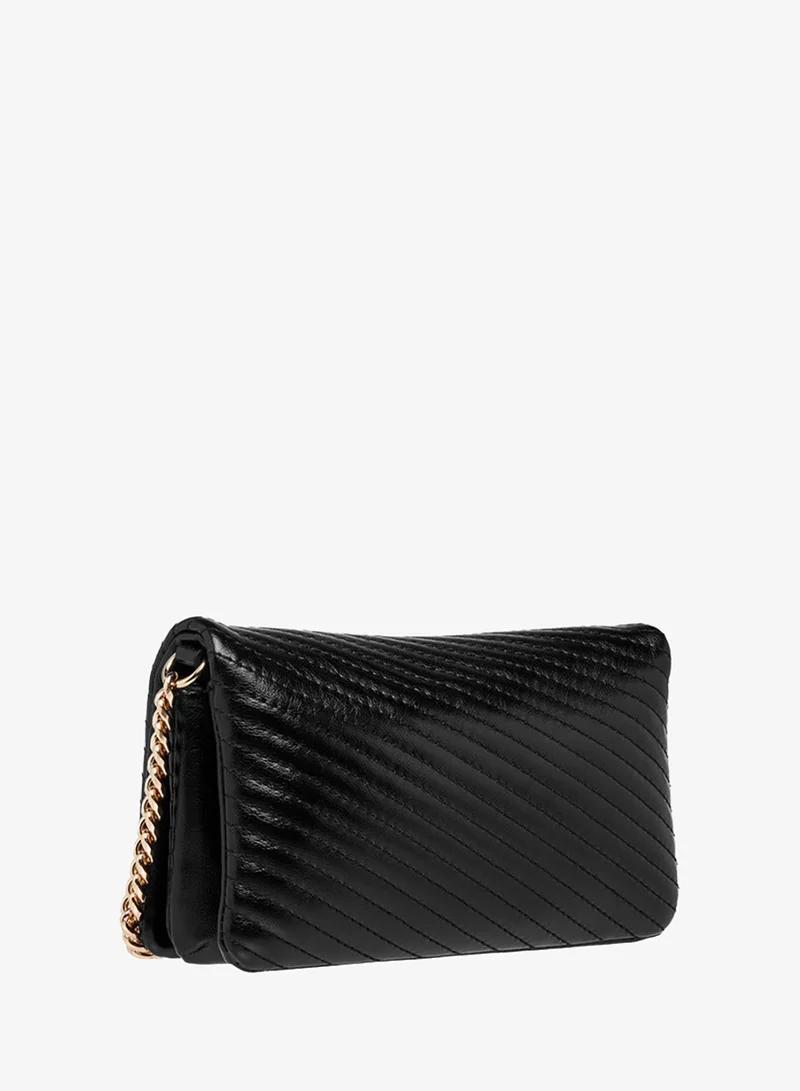Paprika BLACK Quilted Crossbody Bag with Chain Strap for Women | Best Price UAE