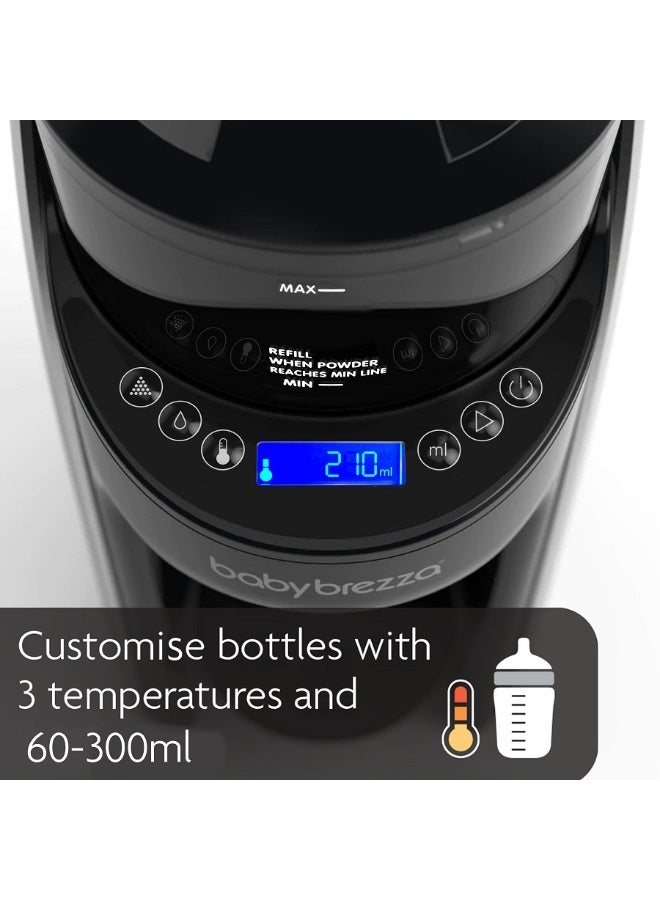 Baby Brezza آلة توزيع الحليب الاصطناعي المتقدمة من بيبي بريزا - تخلط زجاجة الحليب الدافئ تلقائيًا على الفور - سهلة الاستخدام مع خلط المسحوق تلقائيًا، باللون الأسود - Image 3